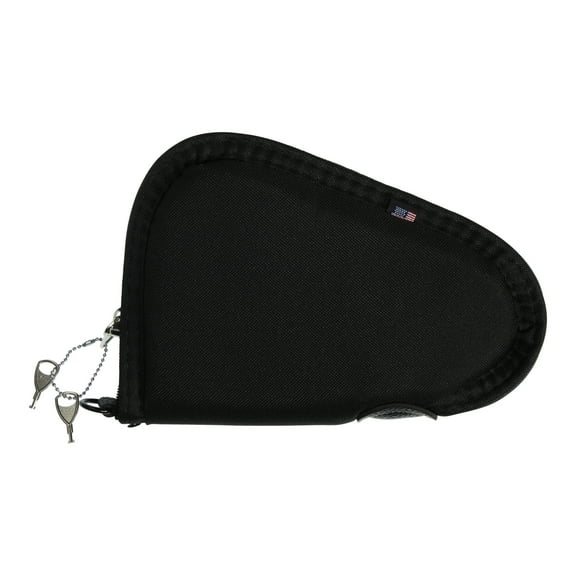 Allen Company Lockable 8" Handgun Soft Case, Black, Polyester, 74-8