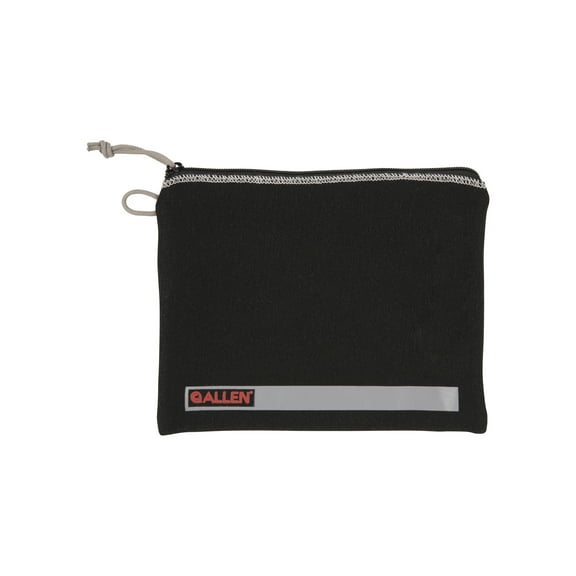 Allen Company Lockable Handgun Storage Pouch with Writeable ID Label, Full-Size 7" to 9" Pistols, Black