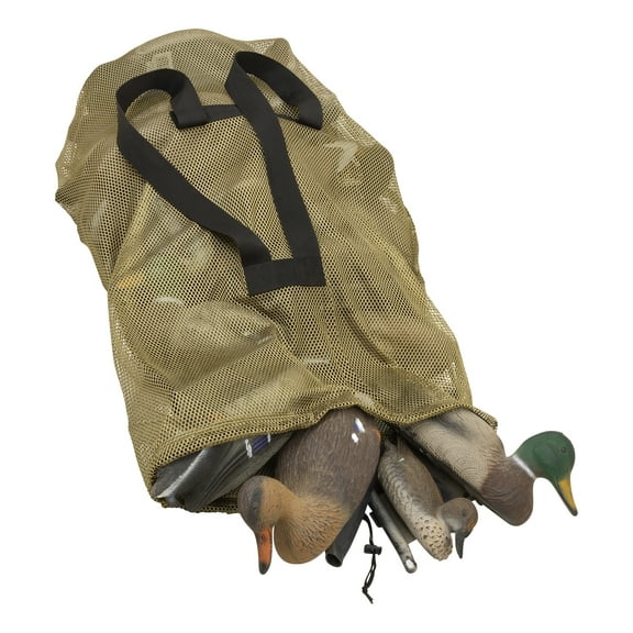 Allen Company Mesh Decoy Bag, Fits 24 Standard Duck Decoys, 52"L x 30"W, Olive
