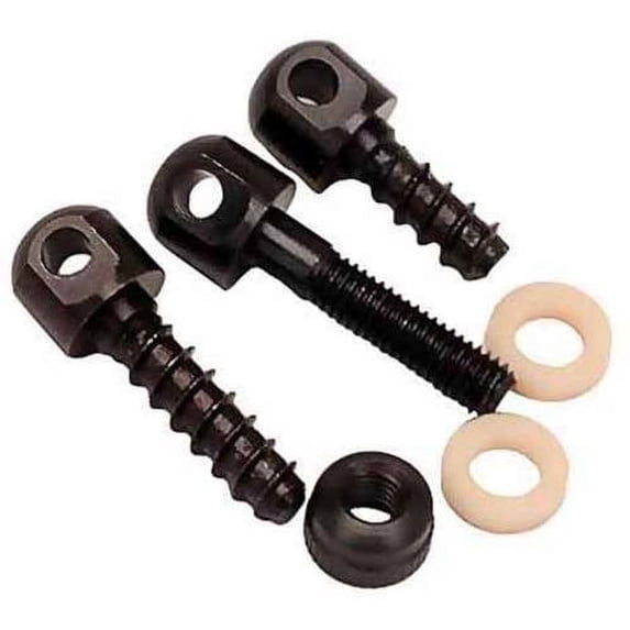Allen Company No Hardware Firearm Sling Swivel Set, 3-Pack, Black