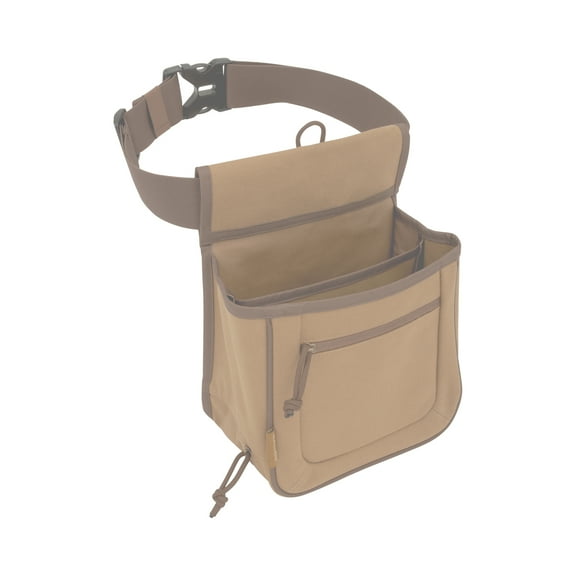 Allen Company Rival Double Compartment Shell Bag & 52" Waist Belt, Tan