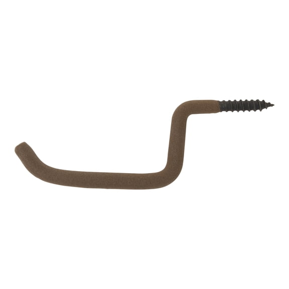 Allen Company Screw-In Gear Hanger Hook - Quiet Rubberized Coating - Brown