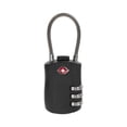 thumbnail image 1 of Allen Company TSA Lock with Combination, Black Steel Cable Lock, 1.25" Cable, 3 Wheel Combination, 1 of 9