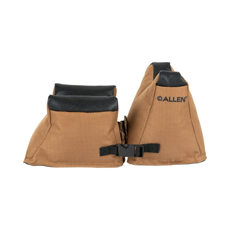 Allen Company Unfilled Front & Rear Rifle Shooting Bag Combo, Tan