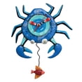 thumbnail image 1 of Allen Designs P1654 Blue Crab Pendulum Wall Clock 14.25", 1 of 1