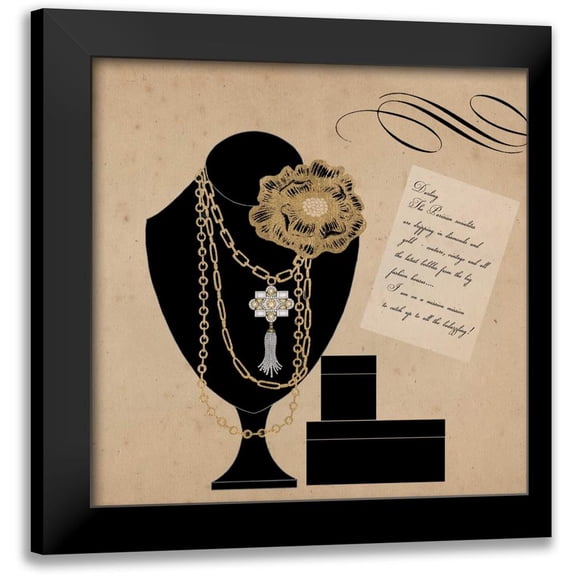 Allen, Elizabeth 12x12 Black Modern Framed Museum Art Print Titled - Hello Darling 4