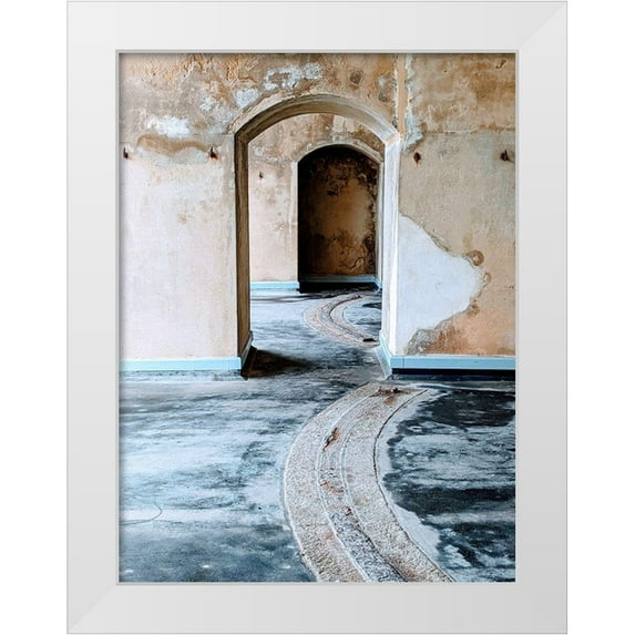 Allen, Elizabeth 25x32 White Modern Wood Framed Museum Art Print Titled - Point Battery