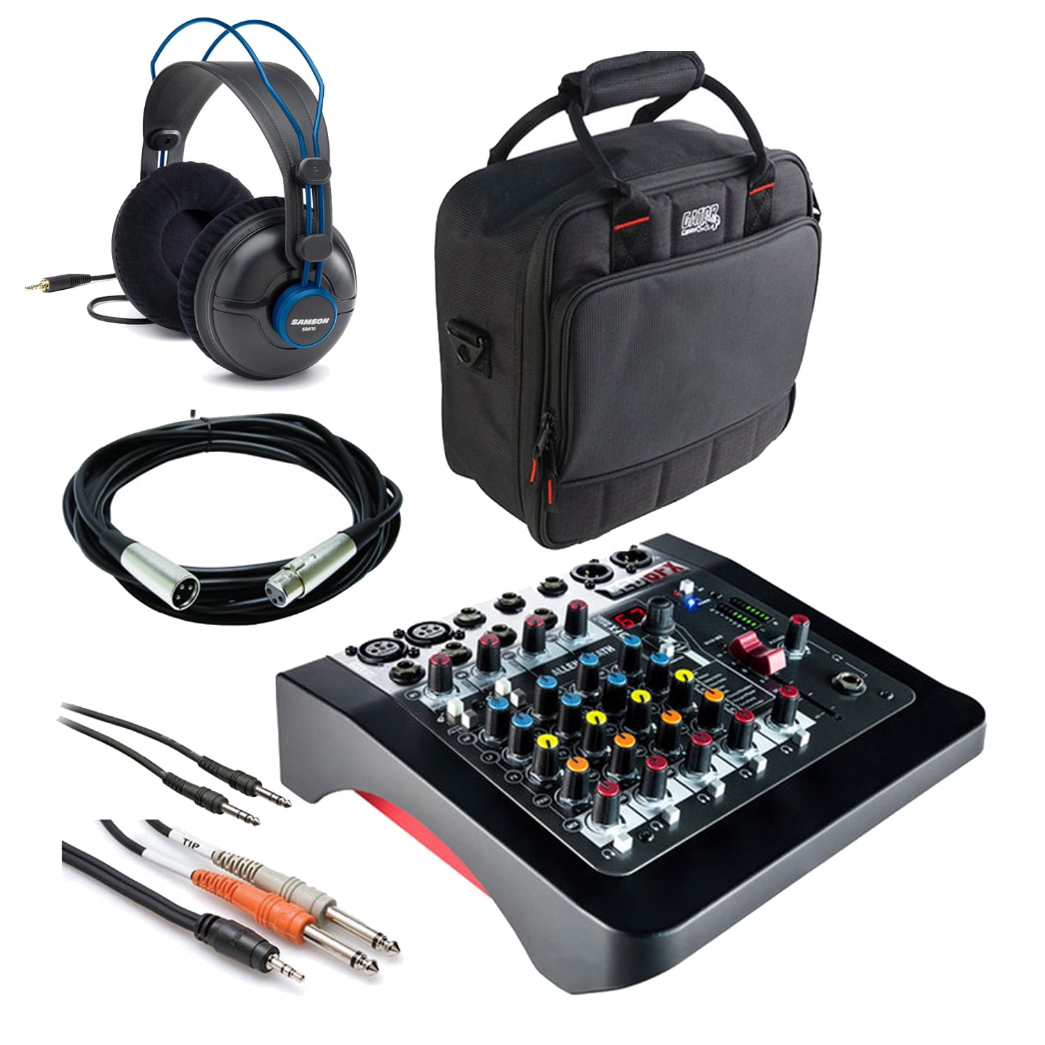Allen & Heath ZED-6FX 6 Input Compact Analog Mixer + Bag + Studio