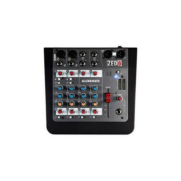 Allen & Heath ZEDi-6 2-In/Out 2 Guitar Inputs, USB Audio Interface Mixer