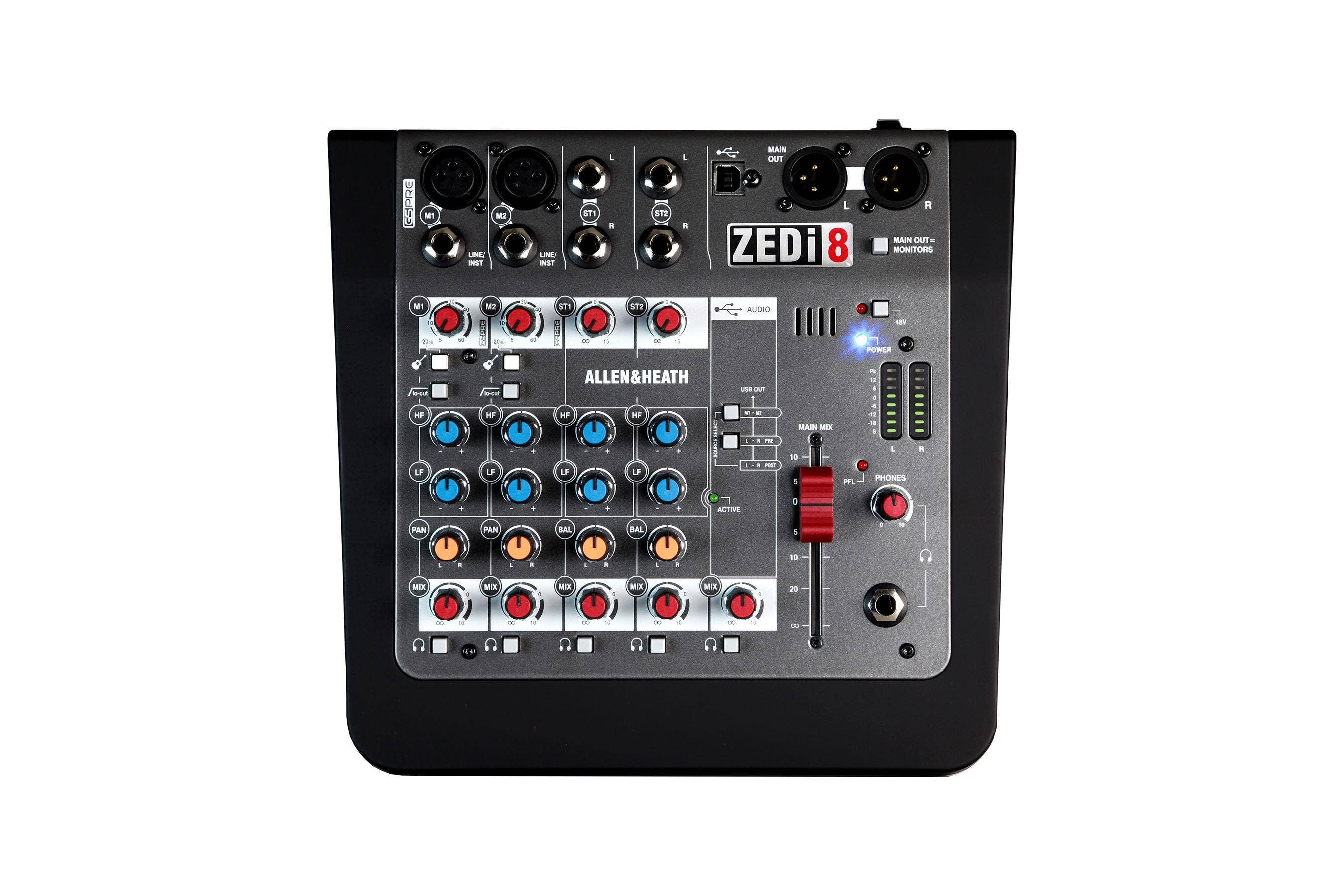 Allen & Heath ZEDi-8 8 Channel USB Mixer