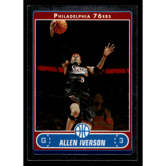 Allen Iverson 2006 Topps Chrome #108 Basketball Trading Card Philadelphia 76ers NBA