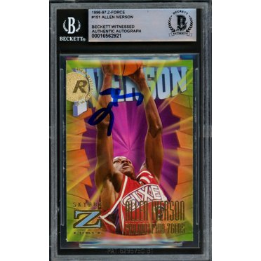 1997 Score Board Strongbox Autographed Rookie Card – Allen Iverson, Philadelphia 76ers