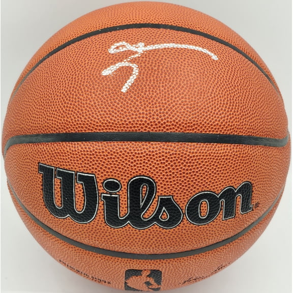 Allen Iverson Autographed Authentic Series Indoor/Outdoor Basketball Philadelphia 76ers Beckett BAS Witness Stock #253645