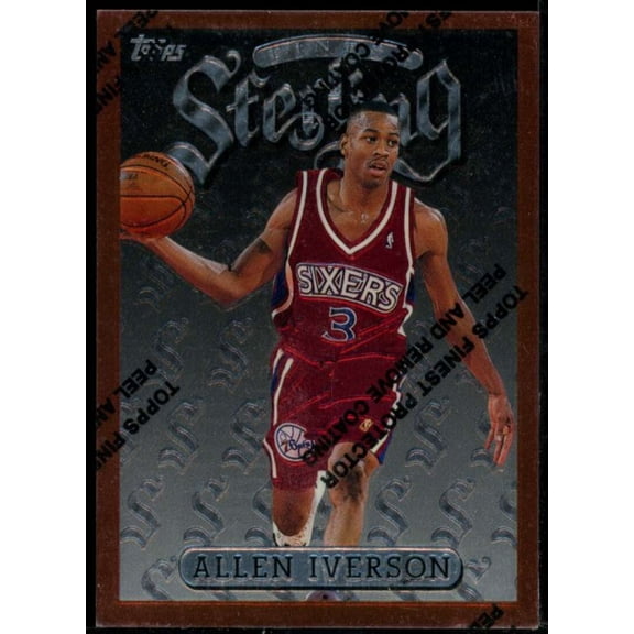 Allen Iverson B Rookie Card 1996-97 Finest #240