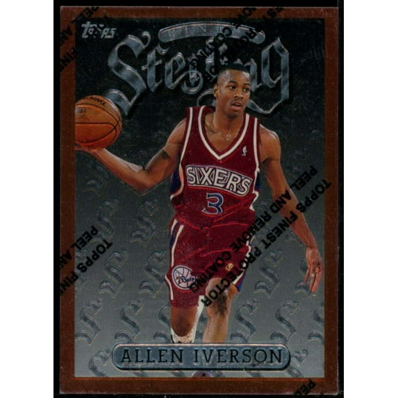 Allen Iverson B Rookie Card 1996-97 Finest #240
