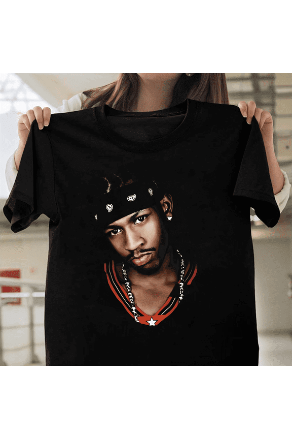 Allen Iverson Digital Portrait Sixers Legend The Answer Basketball Art V51217 Unisex T-Shirt, Size Up to 5XL