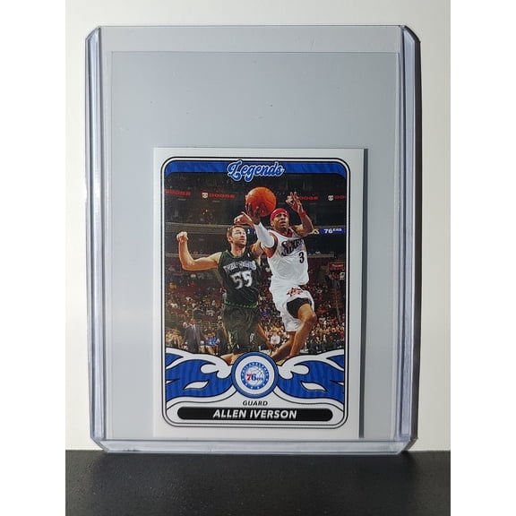 Allen Iverson Legends 2024-25 Panini NBA #491 Sticker Card Philadelphia 76ers
