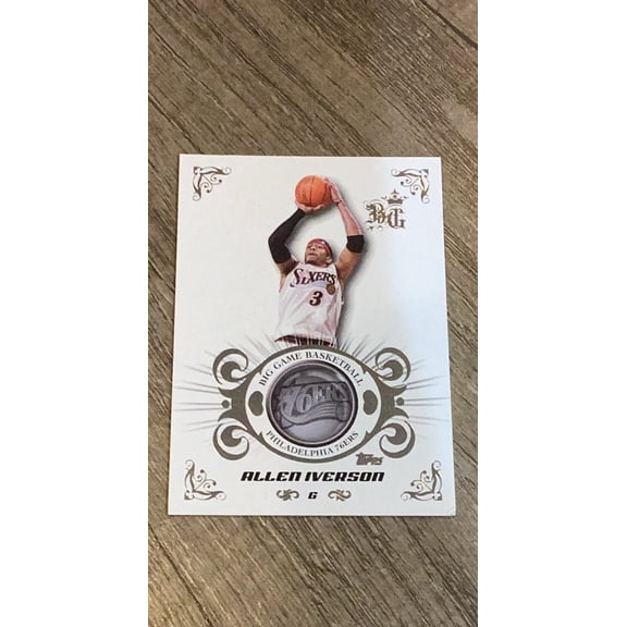 Allen Iverson Philadelphia 76ers NBA 2006-07 Topps Big Game 46 trading card