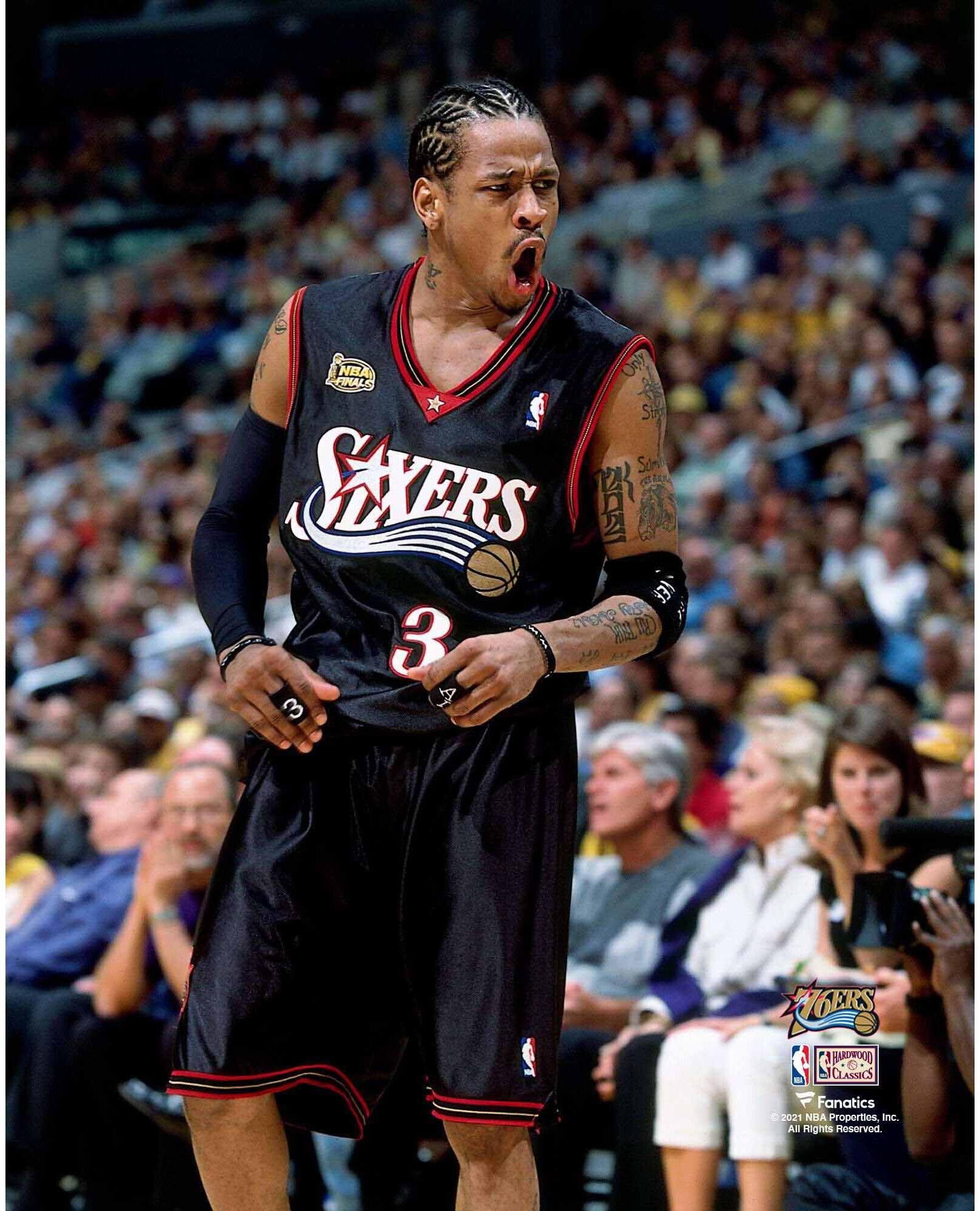 Allen Iverson Philadelphia 76ers Unsigned 2001 NBA Finals