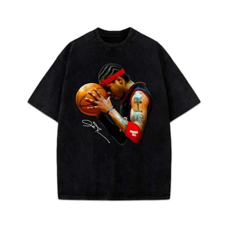 Allen Iverson The Answer Sixers 90's Basketball Vintage Style Men