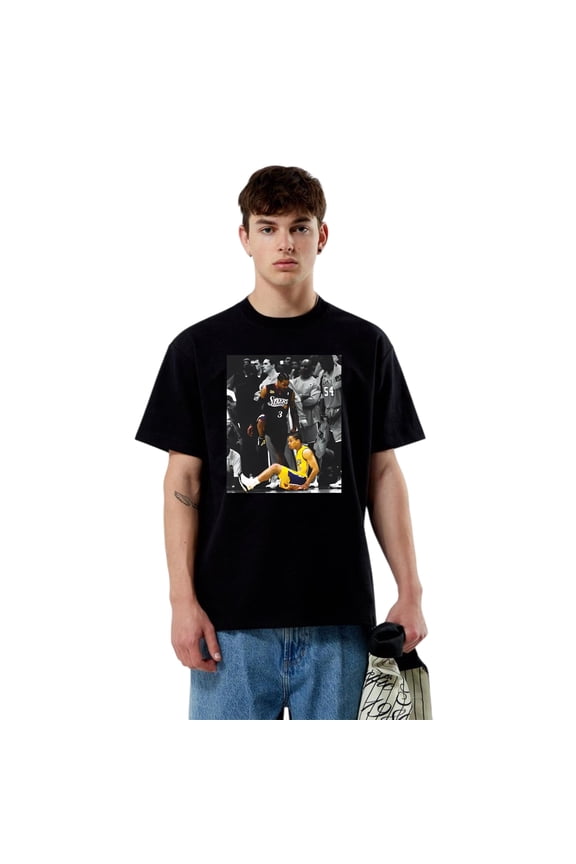 Allen Iverson Tyron Lue Step Over Iconic Play T-Shirt, for men & women, up to size 5XL