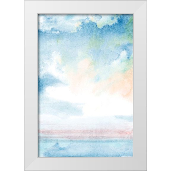Allen, Kimberly 11x14 White Modern Wood Framed Museum Art Print Titled - Sunset of the Water