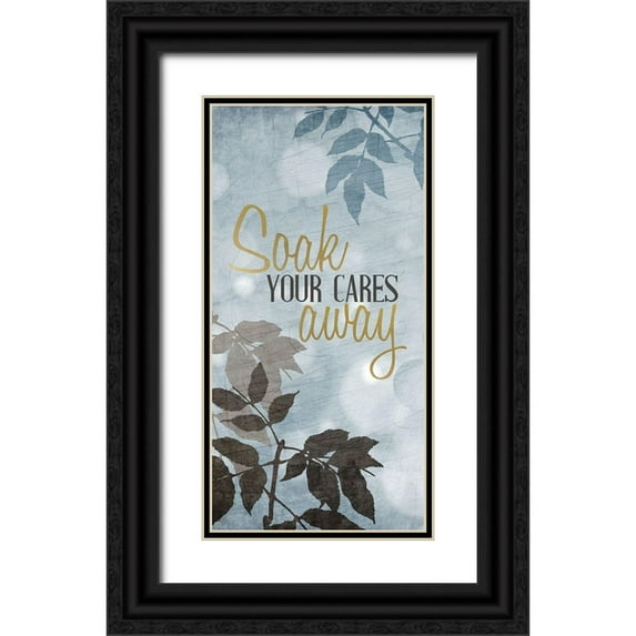 Allen, Kimberly 11x18 Black Ornate Wood Framed with Double Matting Museum Art Print Titled - At the Spa 5