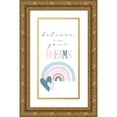 thumbnail image 1 of Allen, Kimberly 11x18 Gold Ornate Wood Framed with Double Matting Museum Art Print Titled - Follow the Rainbow 2, 1 of 4
