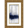thumbnail image 1 of Allen, Kimberly 11x18 Gold Ornate Wood Framed with Double Matting Museum Art Print Titled - Indigo Tones Panel A, 1 of 4