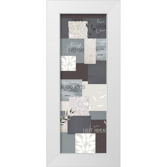 Allen, Kimberly 11x24 White Modern Wood Framed Museum Art Print Titled - Love Beyond Panel