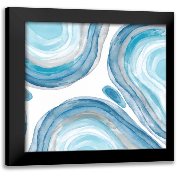 Allen, Kimberly 12x12 Black Modern Framed Museum Art Print Titled - Agate 2