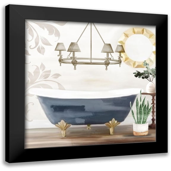 Allen, Kimberly 12x12 Black Modern Framed Museum Art Print Titled - Bath 1