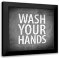 thumbnail image 1 of Allen, Kimberly 12x12 Black Modern Framed Museum Art Print Titled - Bathroom Chalkboard 3, 1 of 5