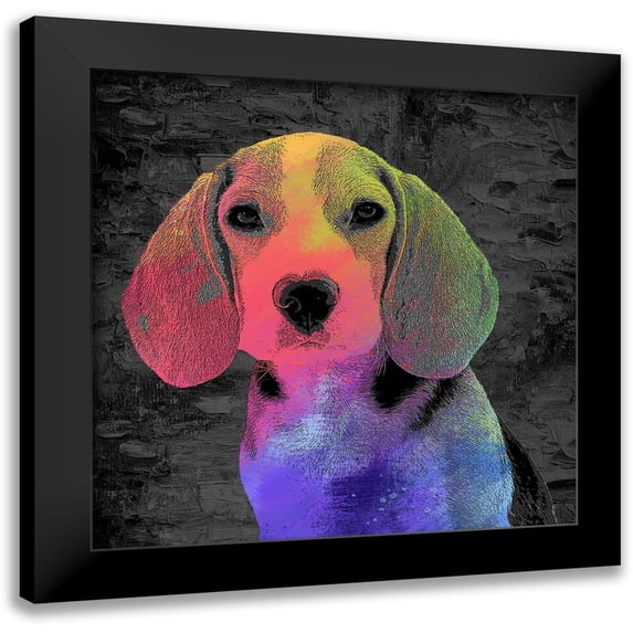Allen, Kimberly 12x12 Black Modern Framed Museum Art Print Titled - Beagle