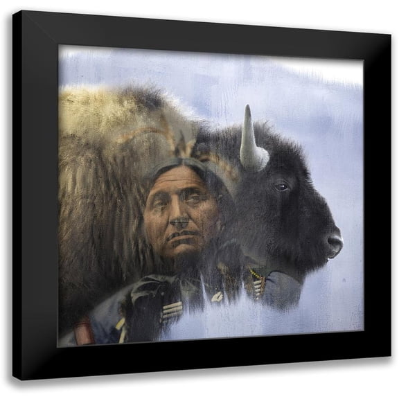 Allen, Kimberly 12x12 Black Modern Framed Museum Art Print Titled - Chief