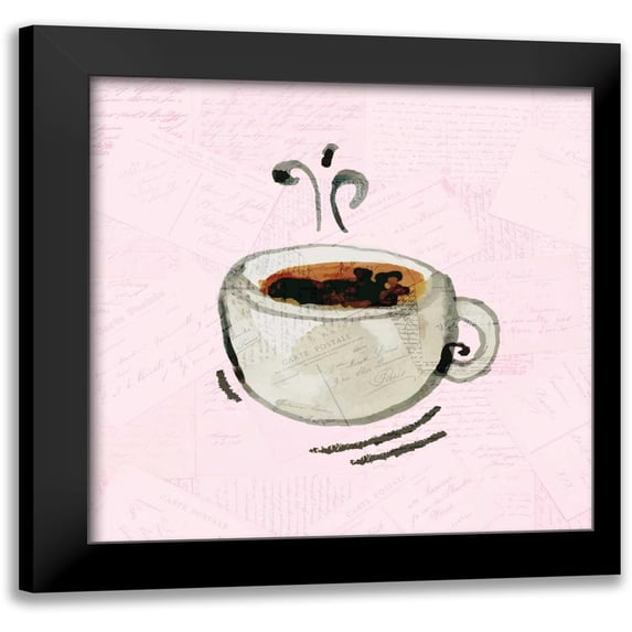 Allen, Kimberly 12x12 Black Modern Framed Museum Art Print Titled - Coffee Time 1