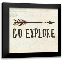 Allen, Kimberly 12x12 Black Modern Framed Museum Art Print Titled - Explore 1