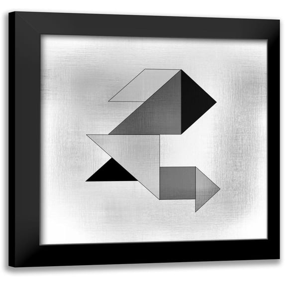 Allen, Kimberly 12x12 Black Modern Framed Museum Art Print Titled - Geo 1