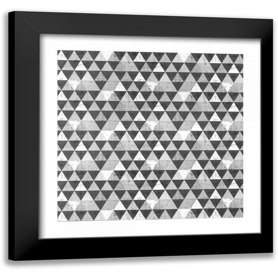 Allen, Kimberly 12x12 Black Modern Framed Museum Art Print Titled - Geo Triangle 1