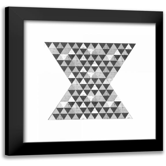 Allen, Kimberly 12x12 Black Modern Framed Museum Art Print Titled - Geo Triangle 2