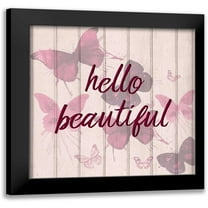 Allen, Kimberly 12x12 Black Modern Framed Museum Art Print Titled - Hello Beautiful