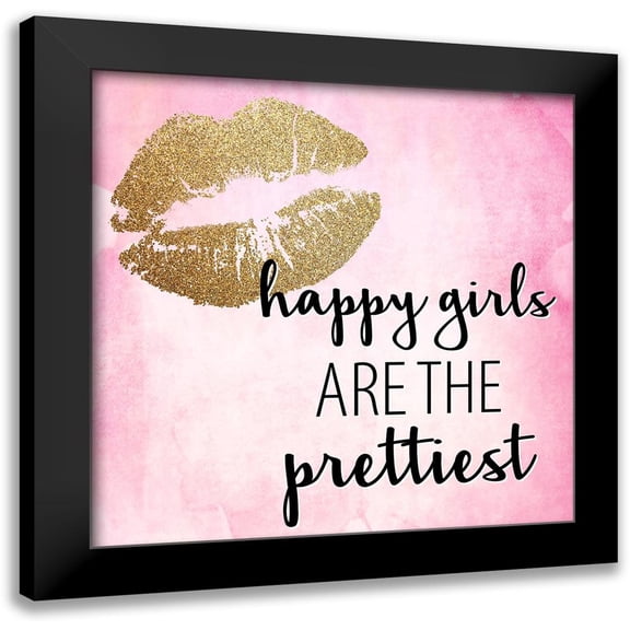 Allen, Kimberly 12x12 Black Modern Framed Museum Art Print Titled - Hello Happy 2