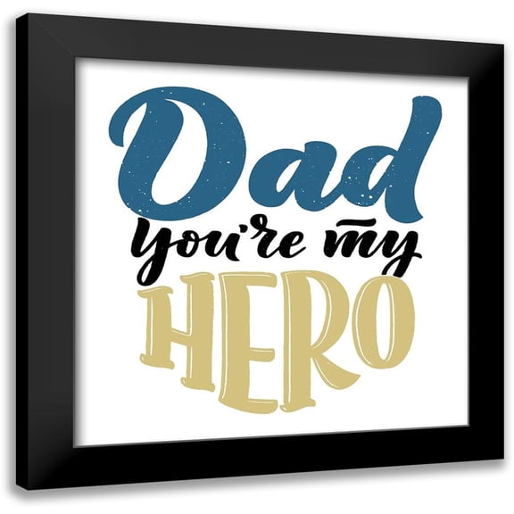 Allen, Kimberly 12x12 Black Modern Framed Museum Art Print Titled - Hero