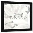 thumbnail image 1 of Kimberly Allen 12x12 Black Modern Wood Framed Wall Art Titled - Inhale Gray, 1 of 6