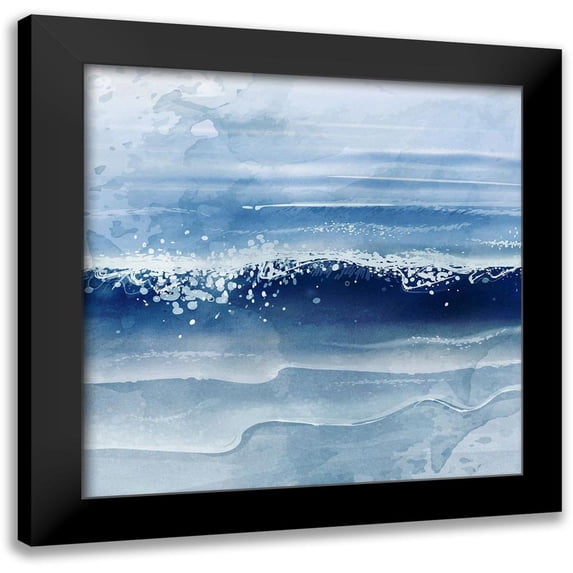 Allen, Kimberly 12x12 Black Modern Framed Museum Art Print Titled - Ocean Waves