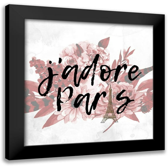 Allen, Kimberly 12x12 Black Modern Framed Museum Art Print Titled - Paris Fall Blooms 2 v2