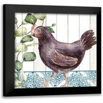 Allen, Kimberly 12x12 Black Modern Framed Museum Art Print Titled - Poultry Farm 3