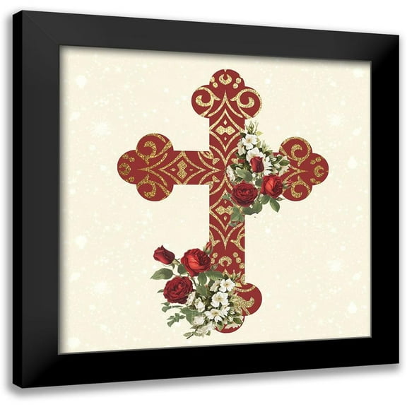 Allen, Kimberly 12x12 Black Modern Framed Museum Art Print Titled - Pray 2 V2