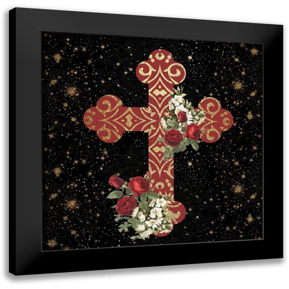 Allen, Kimberly 12x12 Black Modern Framed Museum Art Print Titled - Pray 2