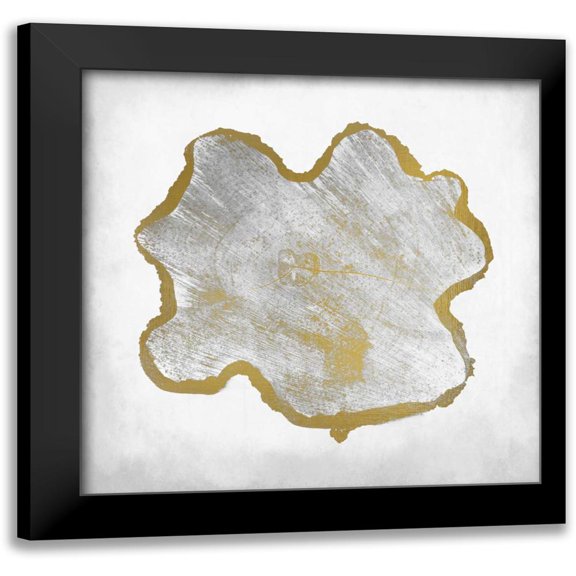 Allen, Kimberly 12x12 Black Modern Framed Museum Art Print Titled - Rings 1